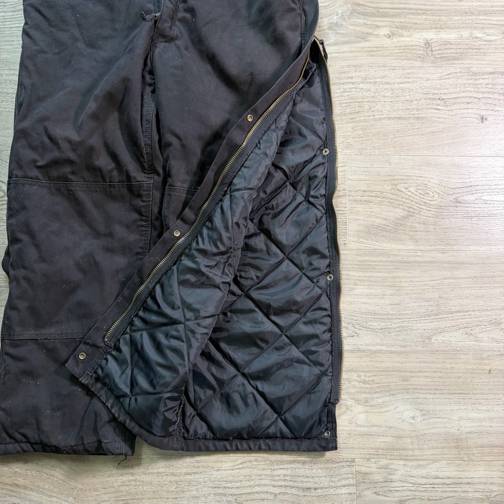Walls Workwear Insulated Coveralls Black Sz  Large Short Chest 42-44 Quilt Lined - Picture 13 of 14